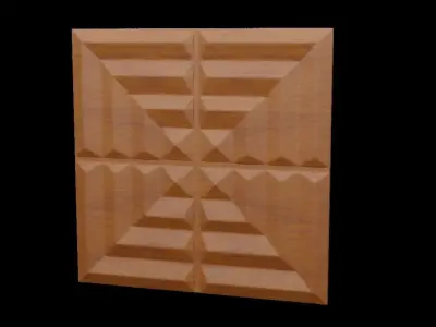3D Panel wooden 3D model
