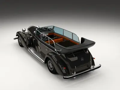 Mercedes 770K Staff Car 3D model