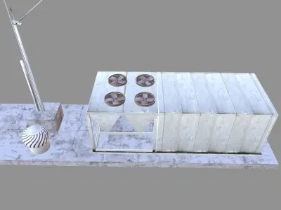 Vent Machine Low-poly 3D model