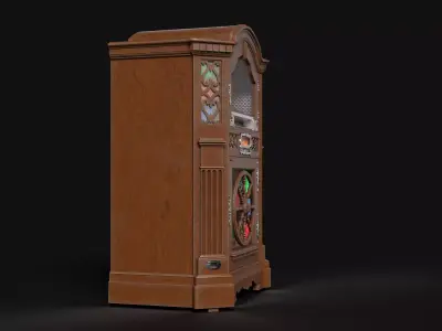 Vintage Wurlitzer 780 Jukebox  Low-poly 3D model