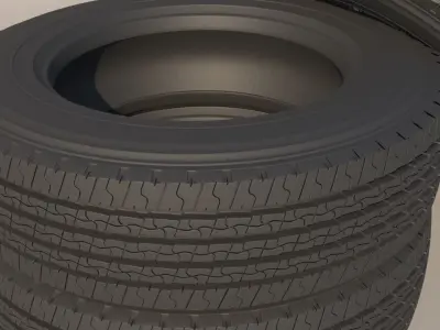 high poly 3D model of tyre  3D model