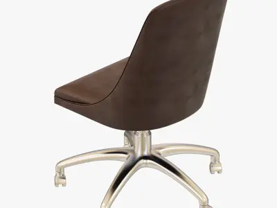 Baxter DECOR CHAIR WITH WHEELS 3D model