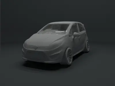Proton Iriz Low-poly 3D model