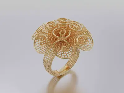 women ring 3D print model order