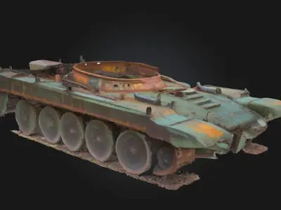 Rusting Remnants  Echoes of a Forgotten Past 3D model