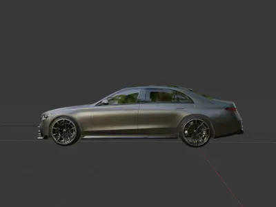 Realistic Rigged Brabus Car Detailed  and Animation Ready 3D model