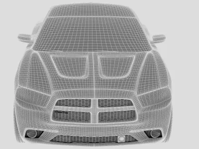 2011 Dodge Charger Low-poly 3D model