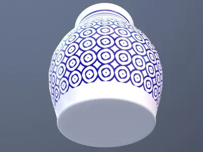 decorated vase Free 3D model