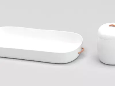 Pinion Vanity Tray and Container Tearsheet 3D model