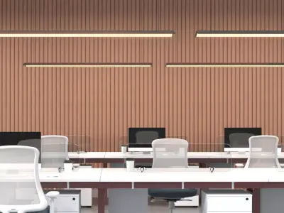 Office Room Interior  3D model