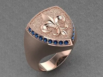 Lily Ring  3D print model