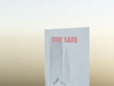 Low Poly Vault Stay Safe Poster Fallout Game Ready High Quality Low-poly 3D model