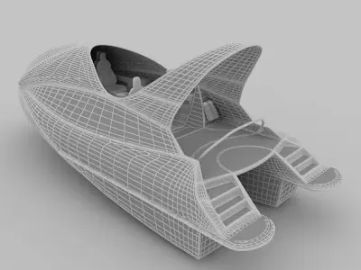 Unique Speed Boat 3D model