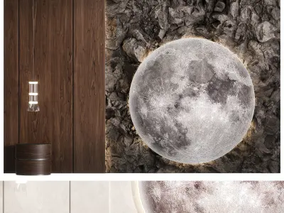 Decorative wall panel N05 3D model