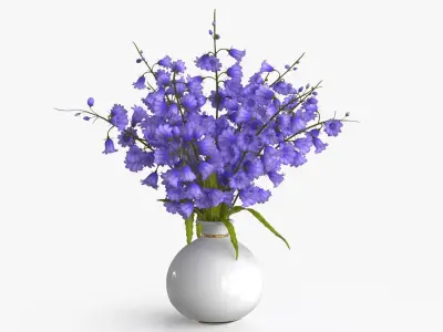 Campanula Bouquet 3D model