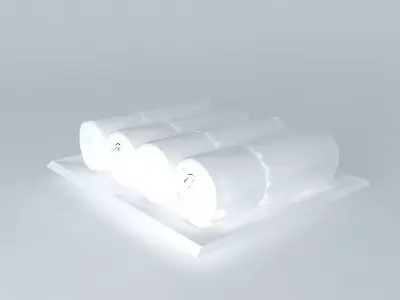 towels three rolls of paper Free 3D model