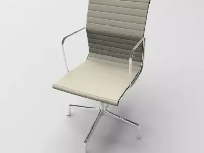 Aluminium armchair 3D model