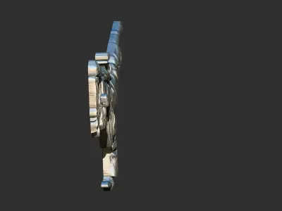 Karate Girl Relief Pendant 3D print model