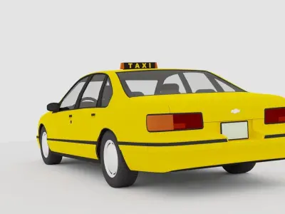 Taxi 3D Model 3D model