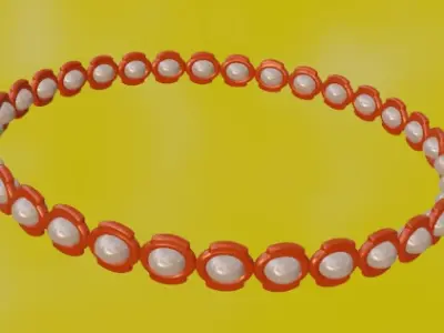 Elegant Gold Chain 3D Model Free low-poly 3D model