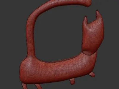 kids cat toy 01 3D model