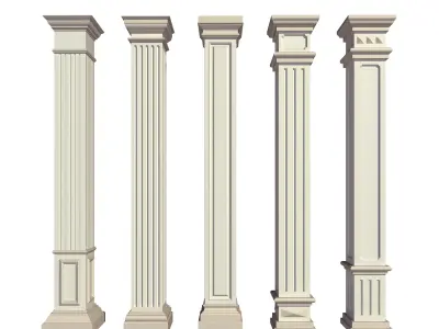 Parametric Classic Columns Family for Revit Pack One 3D model