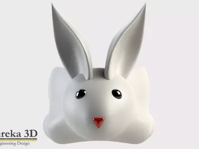 Rabbit Flowerpot 3D print model