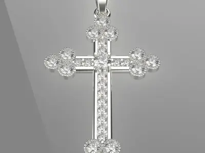 Diamond cross 3D print model