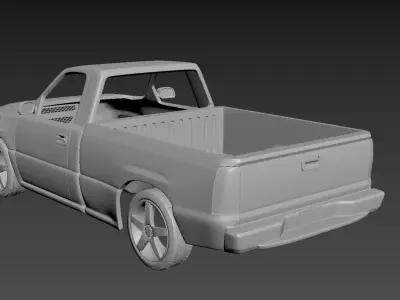 Chevrolet Silverado 2006 Body For Print 3D print model