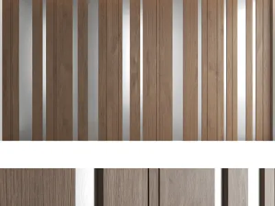 Decorative wall panel set 17 3D model