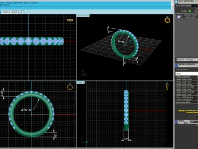 Woman Wedding Ring V2 3D print model