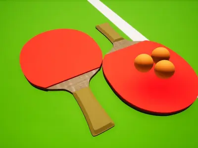 table tennis 3D model