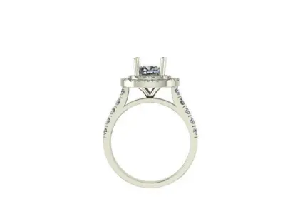 Brilliant Diamond jewelry Ring for Printing  3D print model