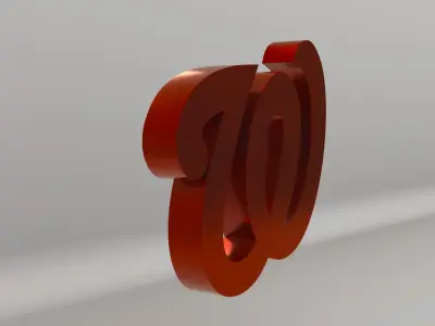 MLB Washington Nationals V2 Team Logo 3D model