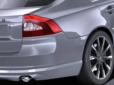 Volvo S80 2014 VRAY 3D model