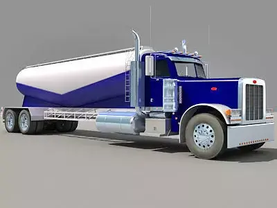 Blue Freightliner Truck 3D model