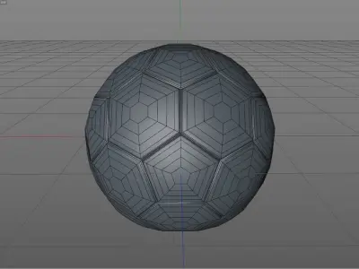 Soccer Ball Low Poly Low-poly 3D model