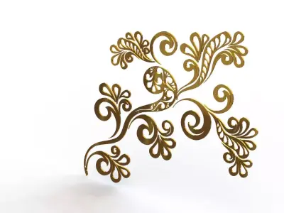Flower Ornament 3D model