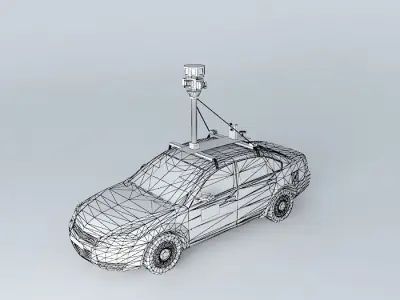 Google Car Free 3D model