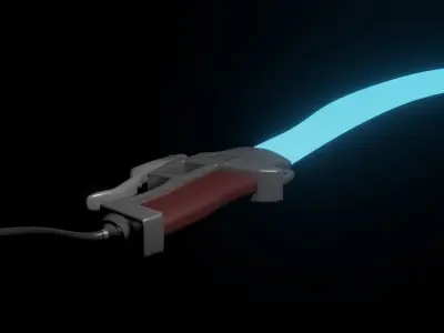 Sci-Fi Extendable Dao Sword - Free Version Free 3D model