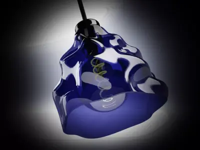 3d model wrinkled lampshade-Ready to print  3D print model