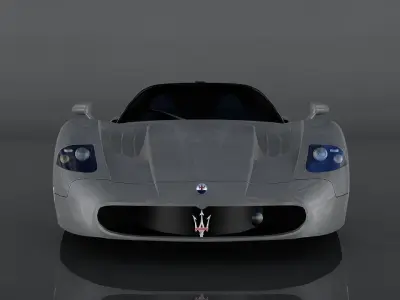 Maserati MC12 Low-poly 3D model
