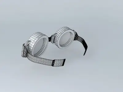 High poly - Goggles pair of Free 3D model