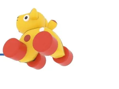 Oiiotoys Dog Pull Toy Low-poly 3D model