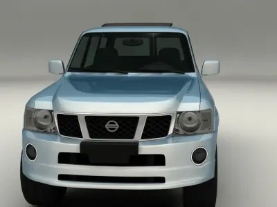Nissan Patrol Low-poly 3D model