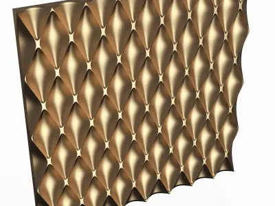 3D Wall Panel 03 Low-poly 3D model