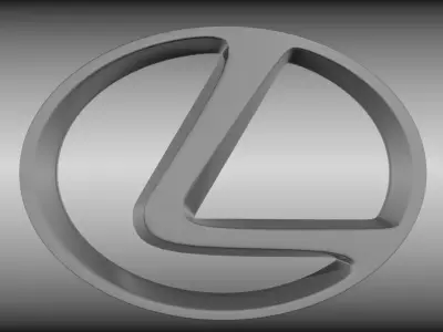 Lexus logo 3D model