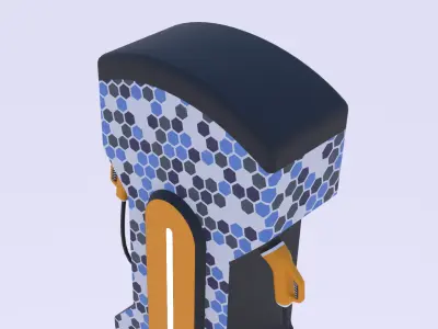 EV charger XXXII PBR 3D model