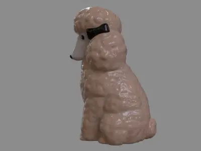 Ceramic Poodle 3D model