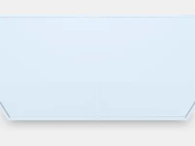 BESTA Shelf unit with glass doors 7 3D model